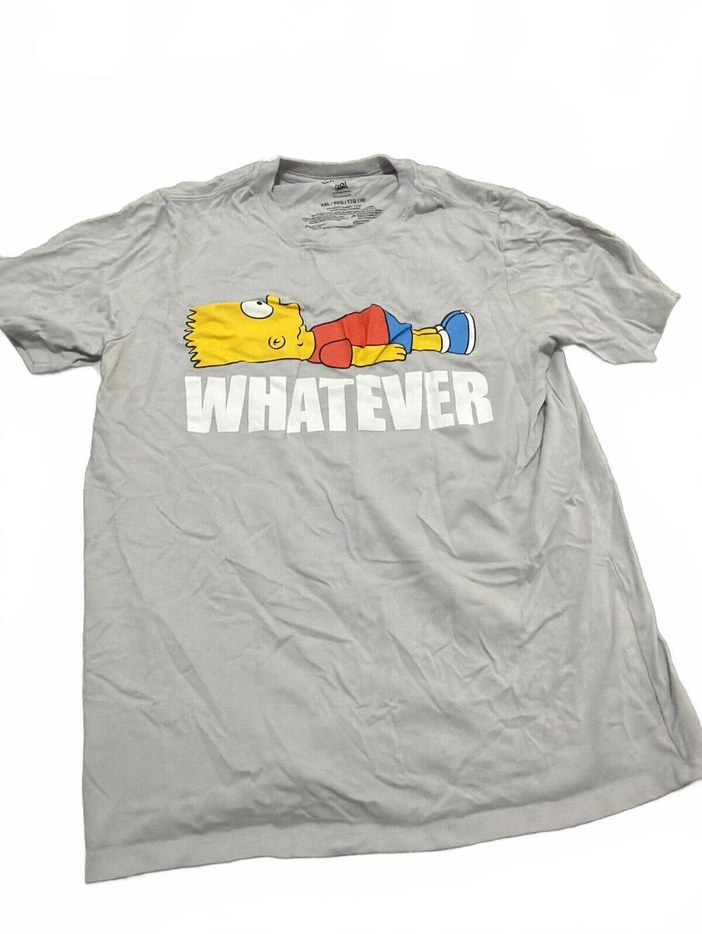 The Simpsons Boys XXL Graphic Tee Bart Whatever